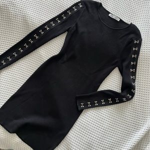 Zara Ribbed Dress with Clasp Detial (L)